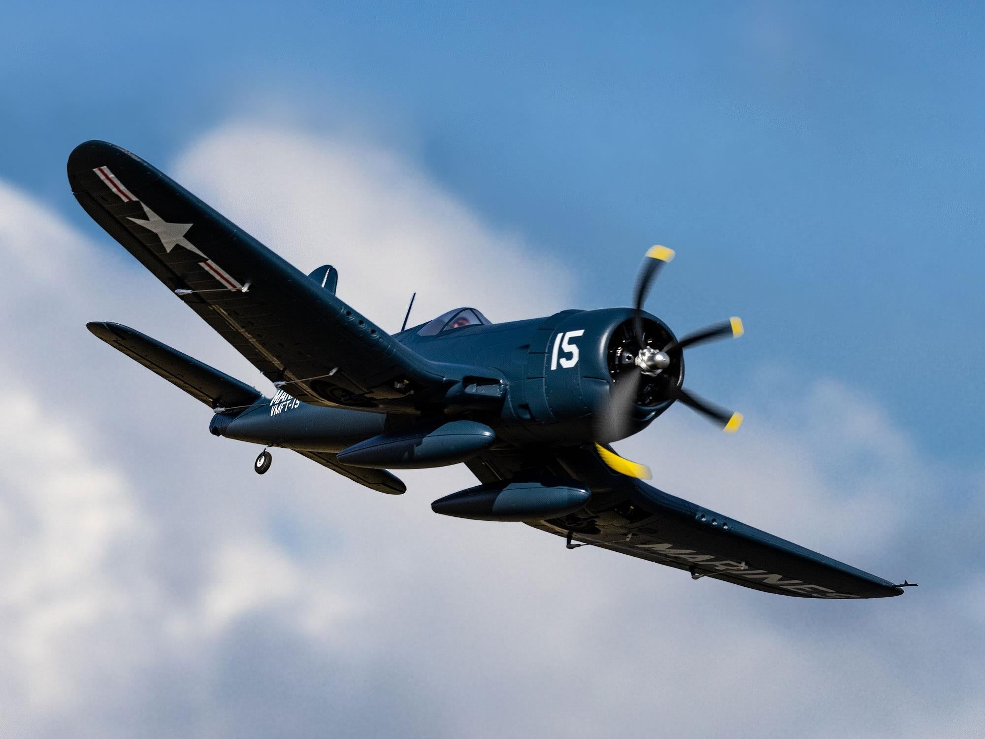 E-Flite F4U-4 Corsair 1.2m BNF Basic with AS3X and SAFE Select EFL18550