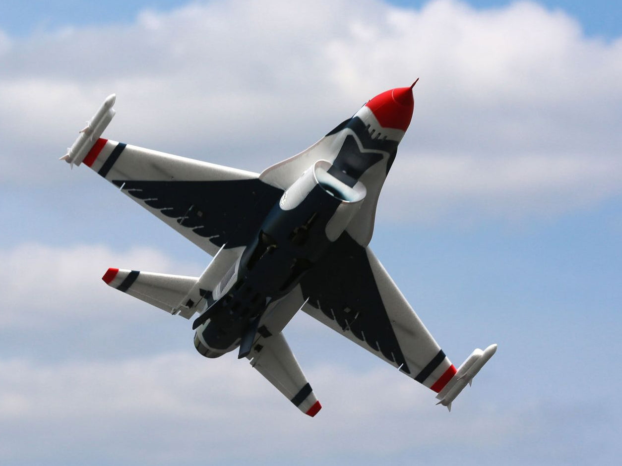 E-Flite F-16 Thunderbirds 70mm EDF BNF Basic with AS3X and SAFE Select EFL78500