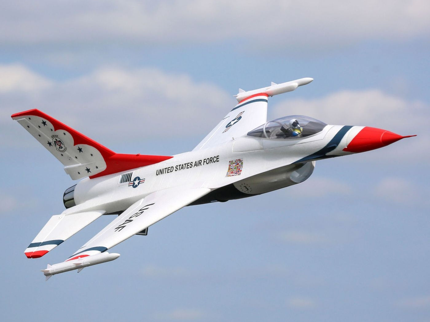 E-Flite F-16 Thunderbirds 70mm EDF BNF Basic with AS3X and SAFE Select EFL78500