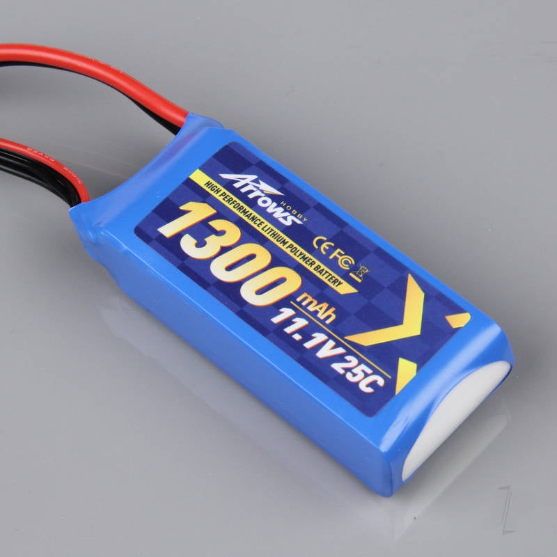 Arrows Hobby LiPo 3S 1300mAh 7.4V 25C (for Prodigy, Trekker) ARRLIPBAT02