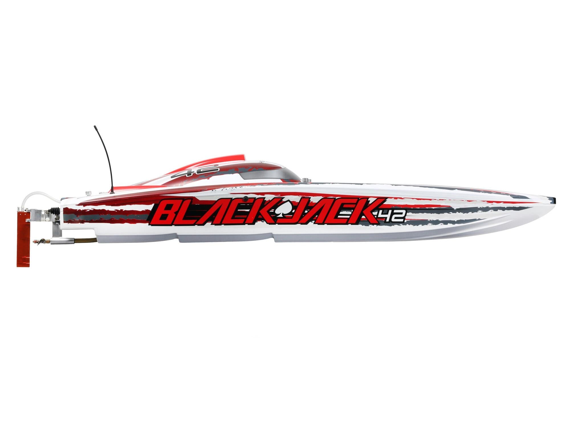 Proboat Blackjack 42" 8S Brushless Catamaran RTR - White/Red PRB08043