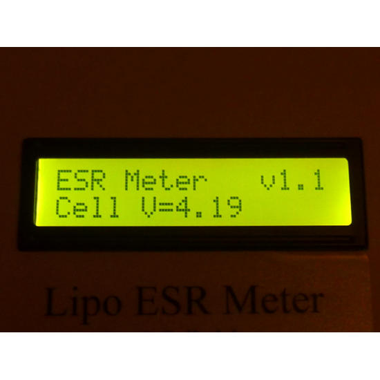 ESR Meter - (Wayne Giles) 500-12000mAh 2 - 6 Cell ESR 500-12000mAh 2 - 6 Cell  (Equivalent Series Resistance) Meter - Designed and built by Wayne Giles