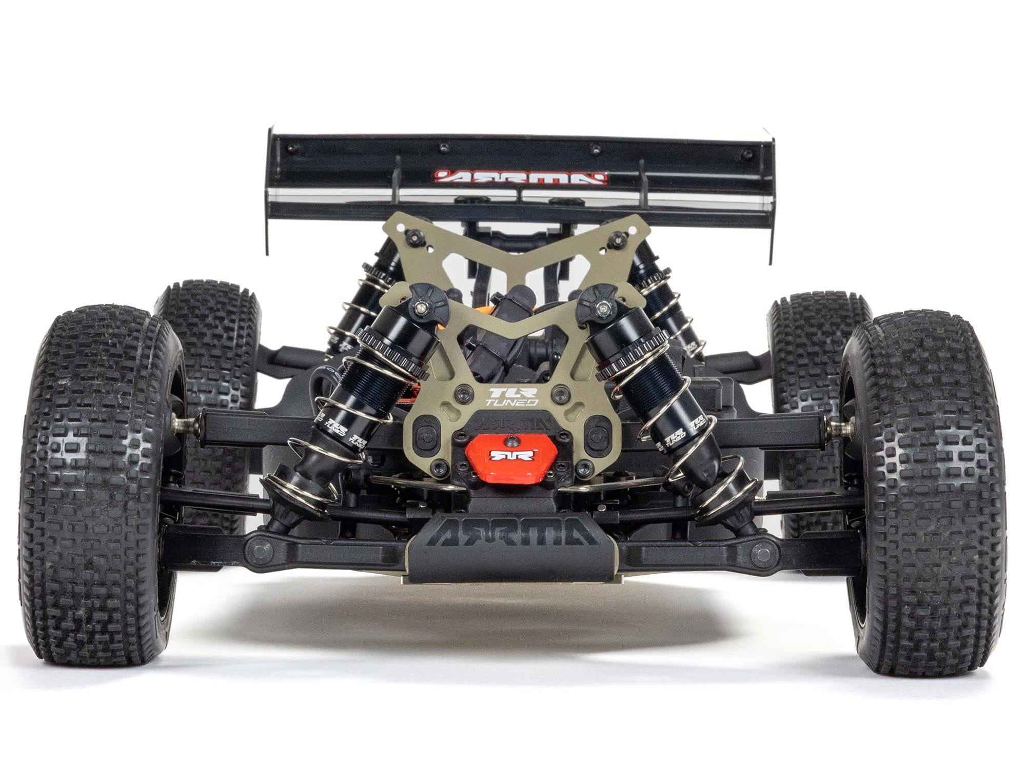 Arrma 1/8 TLR Tuned TYPHON 6S 4X4 BLX Buggy RTR, Red/Blue ARA8406