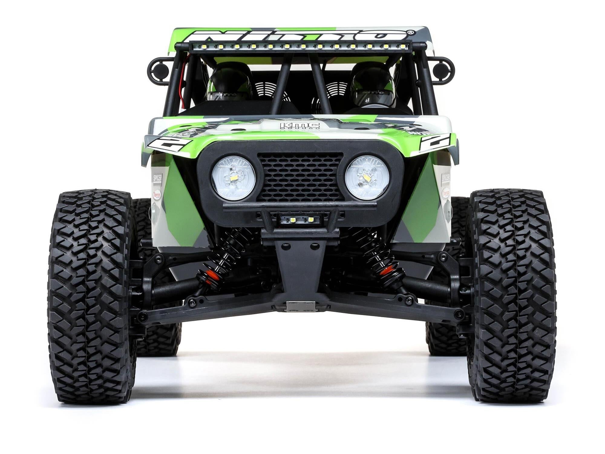 Losi 1/10 Hammer Rey U4 4WD Rock Racer Brushless RTR with Smart and AVC - Green LOS03030T2