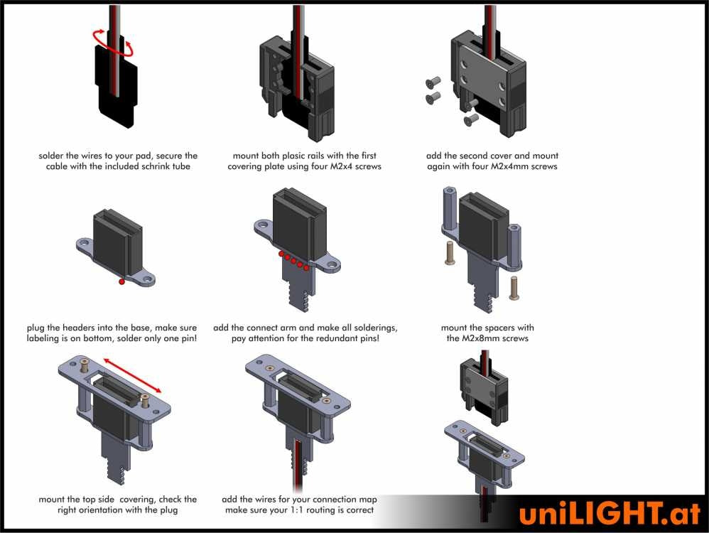 UniLight UniConnect Cable Connection Set 6 Primary DIY
