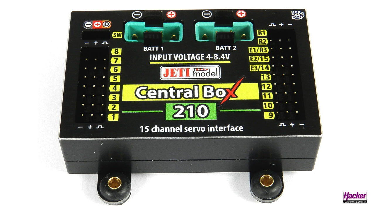 JETI Duplex 2.4EX Central Box 210 + 2 RSat2 + RC-Switch 80001672