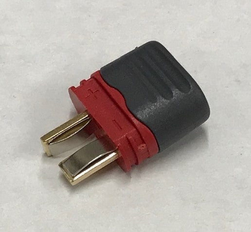 Deans Male Connector With Wire Shield
