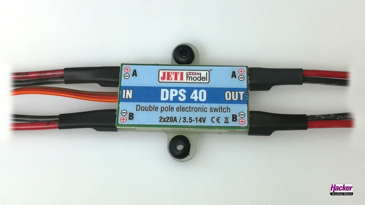 JETI Model DPS 40 Dual Electronic Switch J-DPS-40