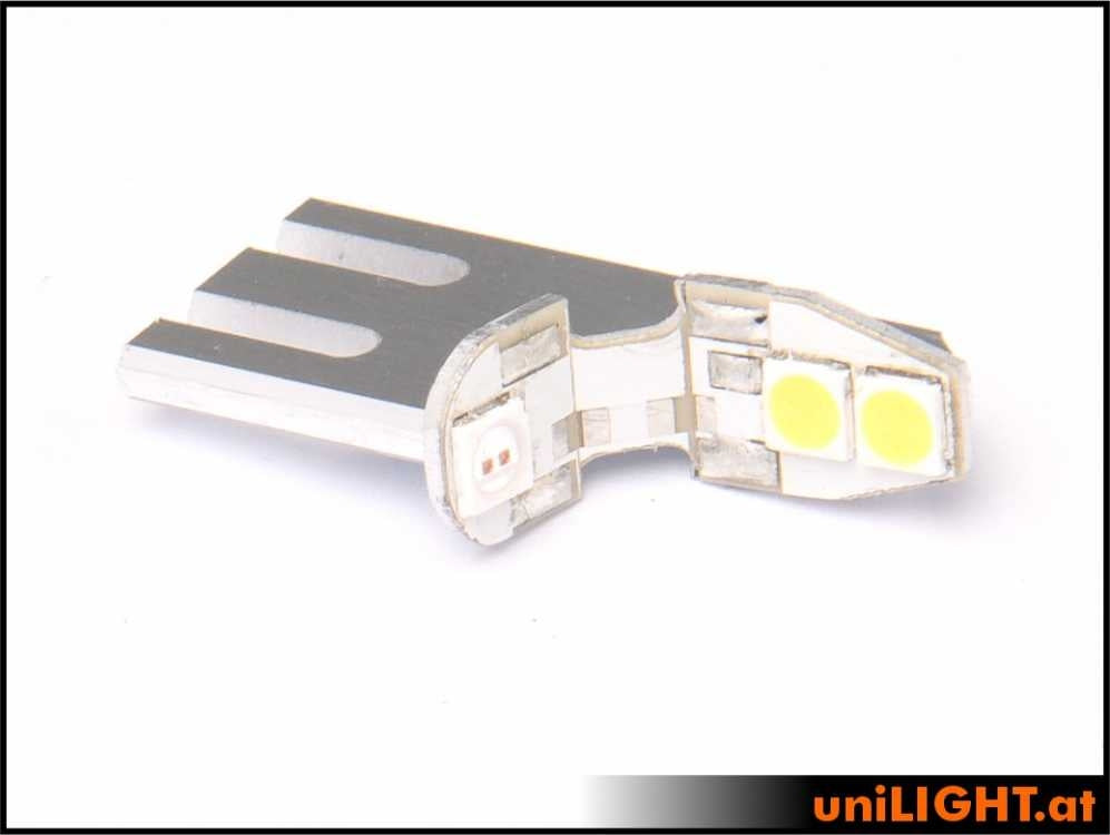 UniLight 7mm DUALREC navigation+strobe, 6Wx2, Green-White DUALREC7-060x2-GNWE