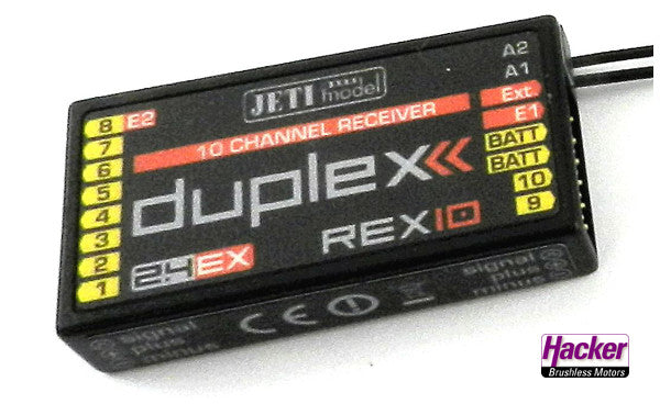 Jeti Duplex 2.4 EX DS24 Carbon Line Multi Mode Transmitter with REX10 Receiver 80001620