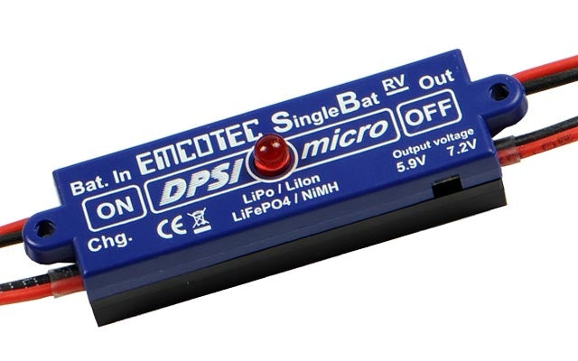 Emcotec DPSI Micro SingleBat 5.5V/7.2V JR - MPS (Magnetic Power Switch) A11062