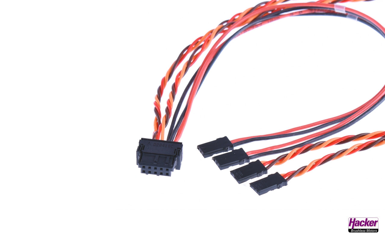 Hacker EWC10-S Fuselage Cable With JR Sockets 100cm A85121