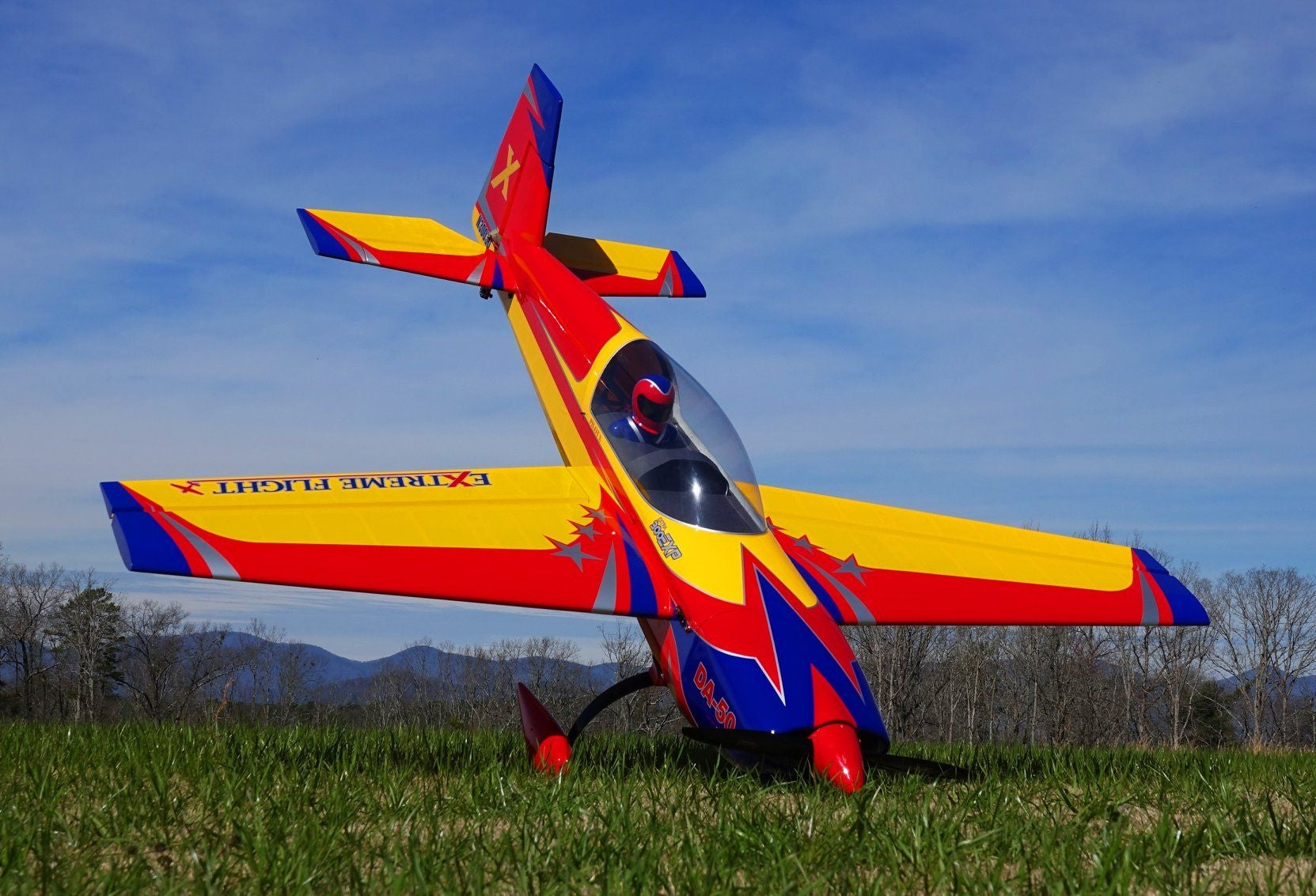 Extreme Flight Extra 300 EXP 85" Yellow/Red/Blue