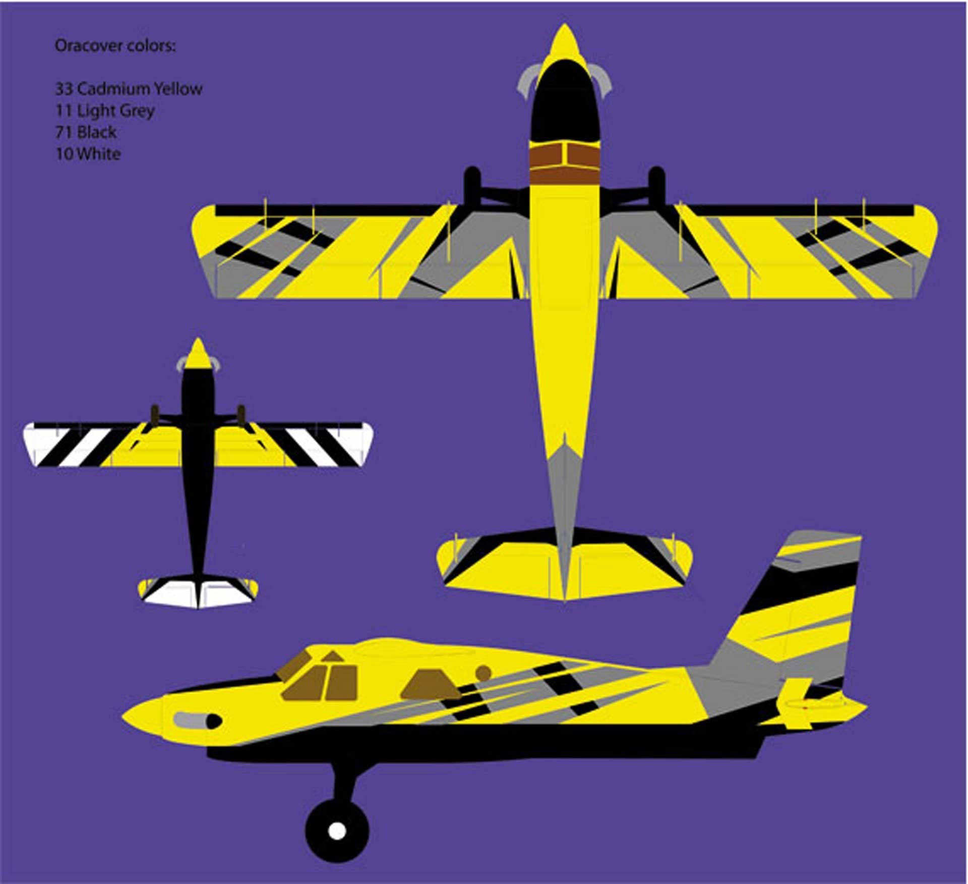 Extreme Flight Legacy Aviation Turbo Bushmaster ARF 84" Yellow/Black