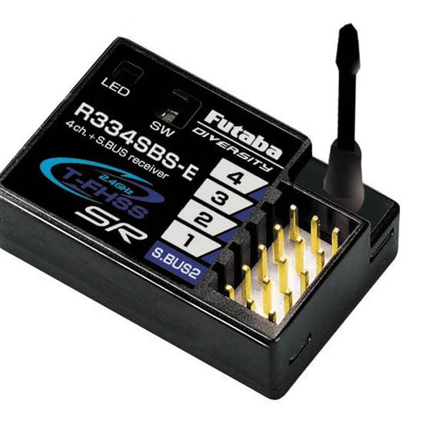Futaba R334SBS-E 4-Channel T-FHSS SR Receiver - HV, 2.4GHz (P