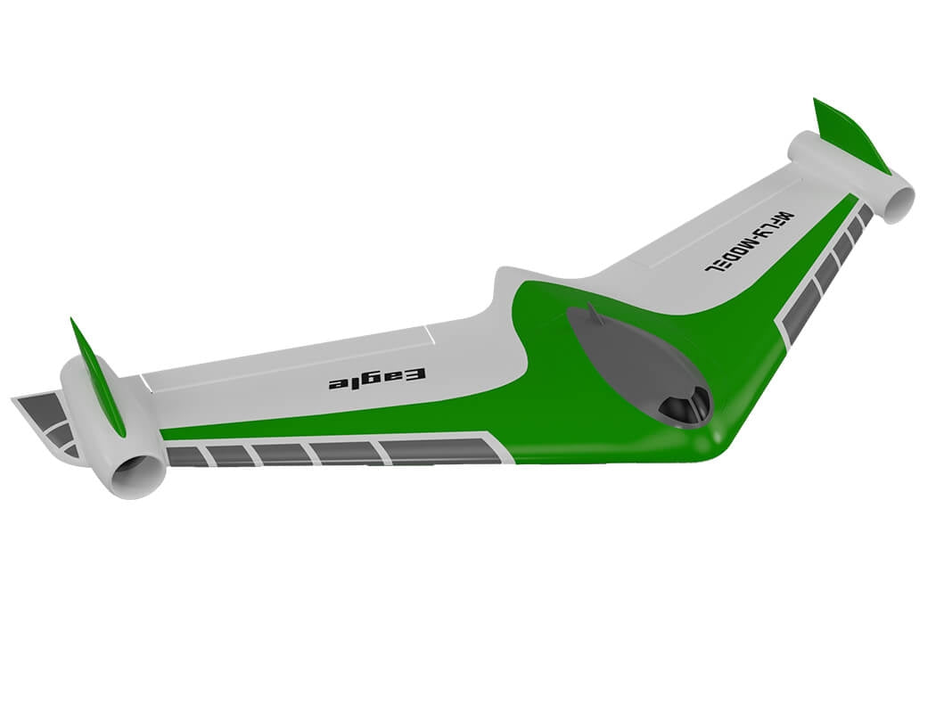 XFLY Eagle 40mm EDF Flying Wing Without TX/RX/BATT With Gyro - Green XF115PG-G