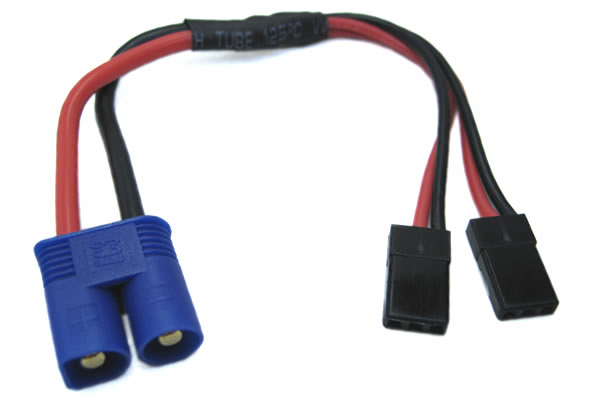 Etronix EC3 Connector To Dual JR Y Wire ET0815