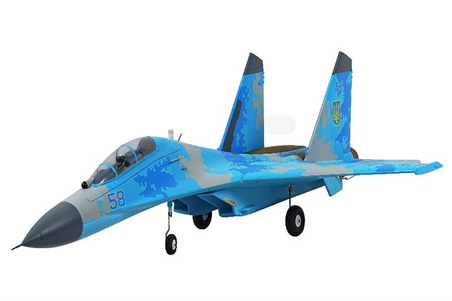 XFLY Twin 50mm SU-27 EDF 750mm Jet w/o TX/RX/BATT - Blue Camo XF109P-C