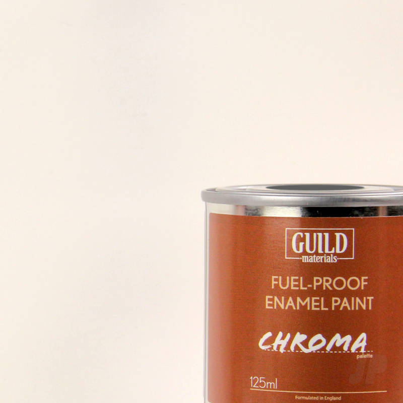 Guild Materials Gloss Enamel Fuel-Proof Paint Chroma White (125ml Tin)