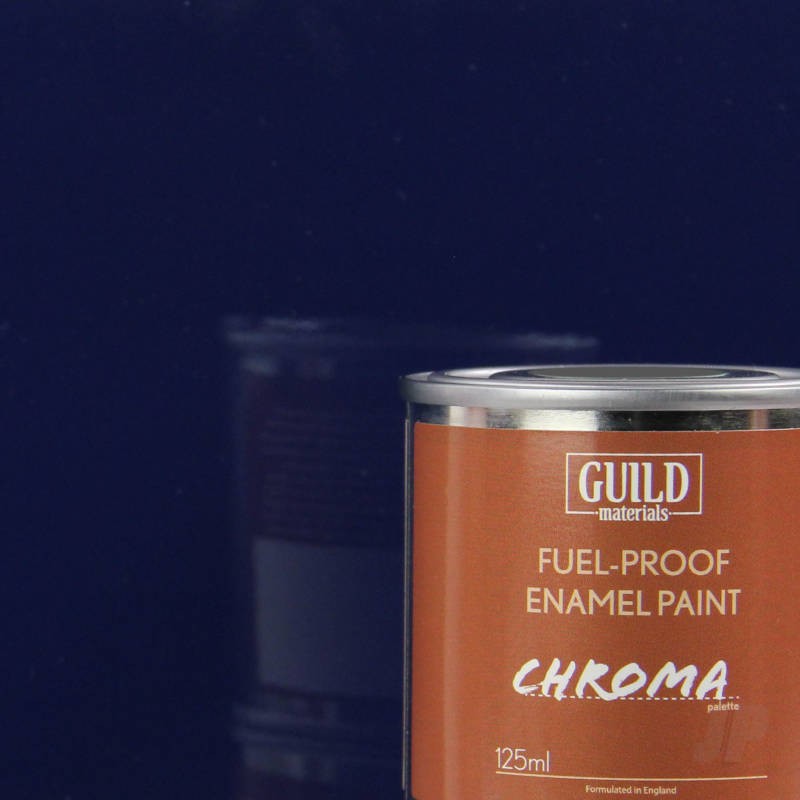 Guild Materials Gloss Enamel Fuel-Proof Paint Chroma Dark Blue (125ml Tin)
