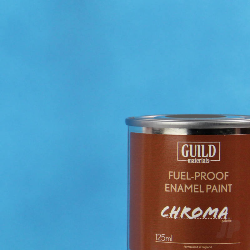 Guild Materials Matt Enamel Fuel-Proof Paint Chroma Light Blue (125ml Tin)