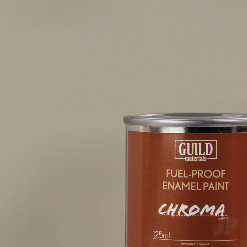 Guild Materials Matt Enamel Fuel-Proof Paint Chroma Light Grey (125ml Tin)