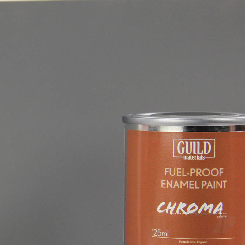 Guild Materials Matt Enamel Fuel-Proof Paint Chroma Dark Grey (125ml Tin)
