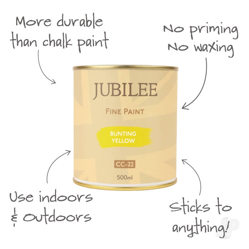 Jubilee Maker Paint - Bunting Yellow (500ml) GLDJ105013