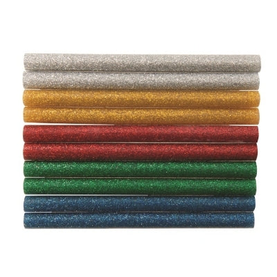 Coloured Glitter Mini Glue Sticks 10 pack 432183 from Silverline
