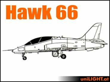 Hawk 66 1:4 ~2.5m Wingspan Professional Lighting Set from Unilight BND-HAWK66-4-P