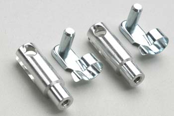 M3 Aluminium Heavy Duty Clevis with 4mm Pin Safety Clip 2 per pack ideal for larger rc models large aerobatic planes jets