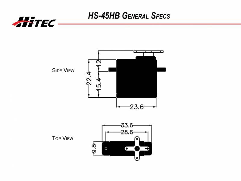 Hitec HS45HB Premium Feather Karbonite Gear/BB Servo
