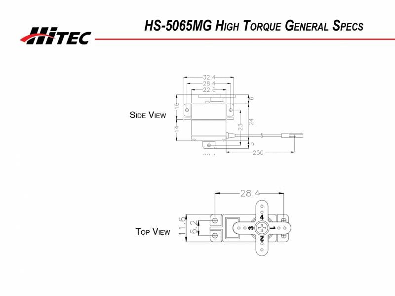 Hitec HS5065MG Digital Feather Servo 2216540