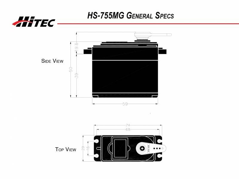 Hitec HS755MG Quarter Scale Metal Gear 2214520