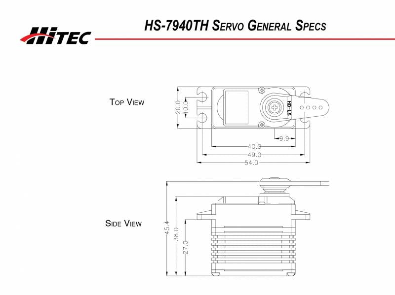 Hitec HS7940TH G2 Premium High Voltage (HV) Ultra High Speed 7.4V 2220510