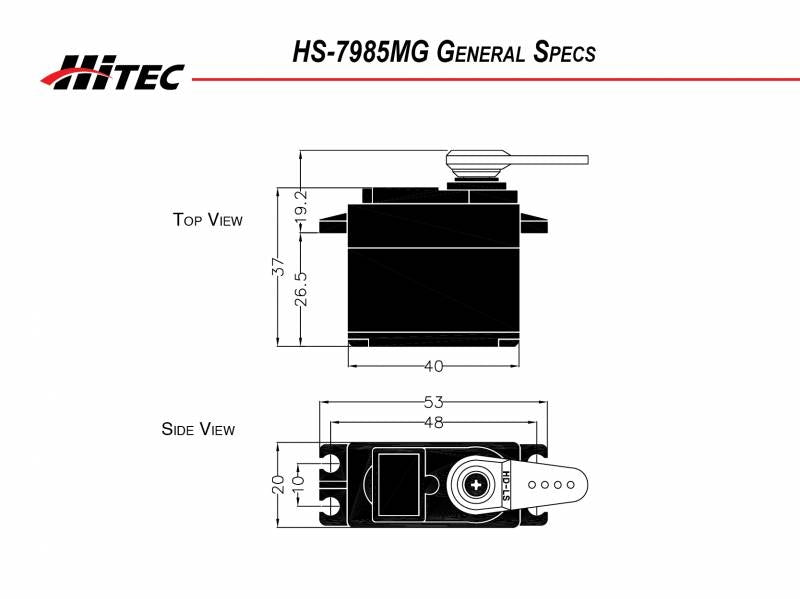Hitec HS7985MG G2 Premium Digital High Torque Coreless Servo