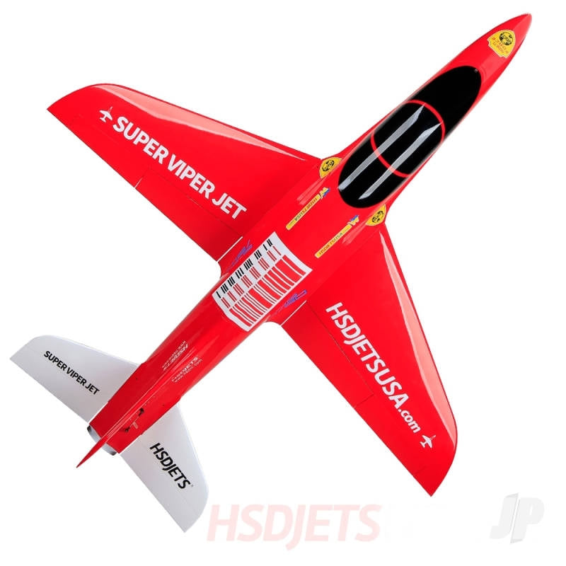 HSD Jets Super Viper Turbine Composite, Red, 1800mm (PNP + smoke, no turbine)