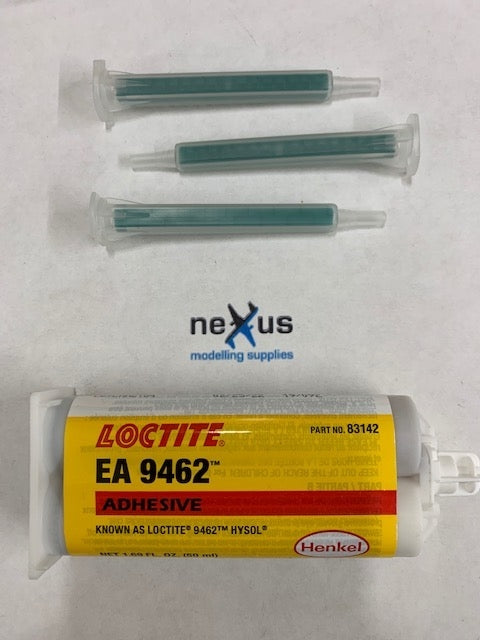 Epoxy Glue Gun Applicator Starter Set with Loctite Hysol Cartridge 9462 & 3 Nozzels