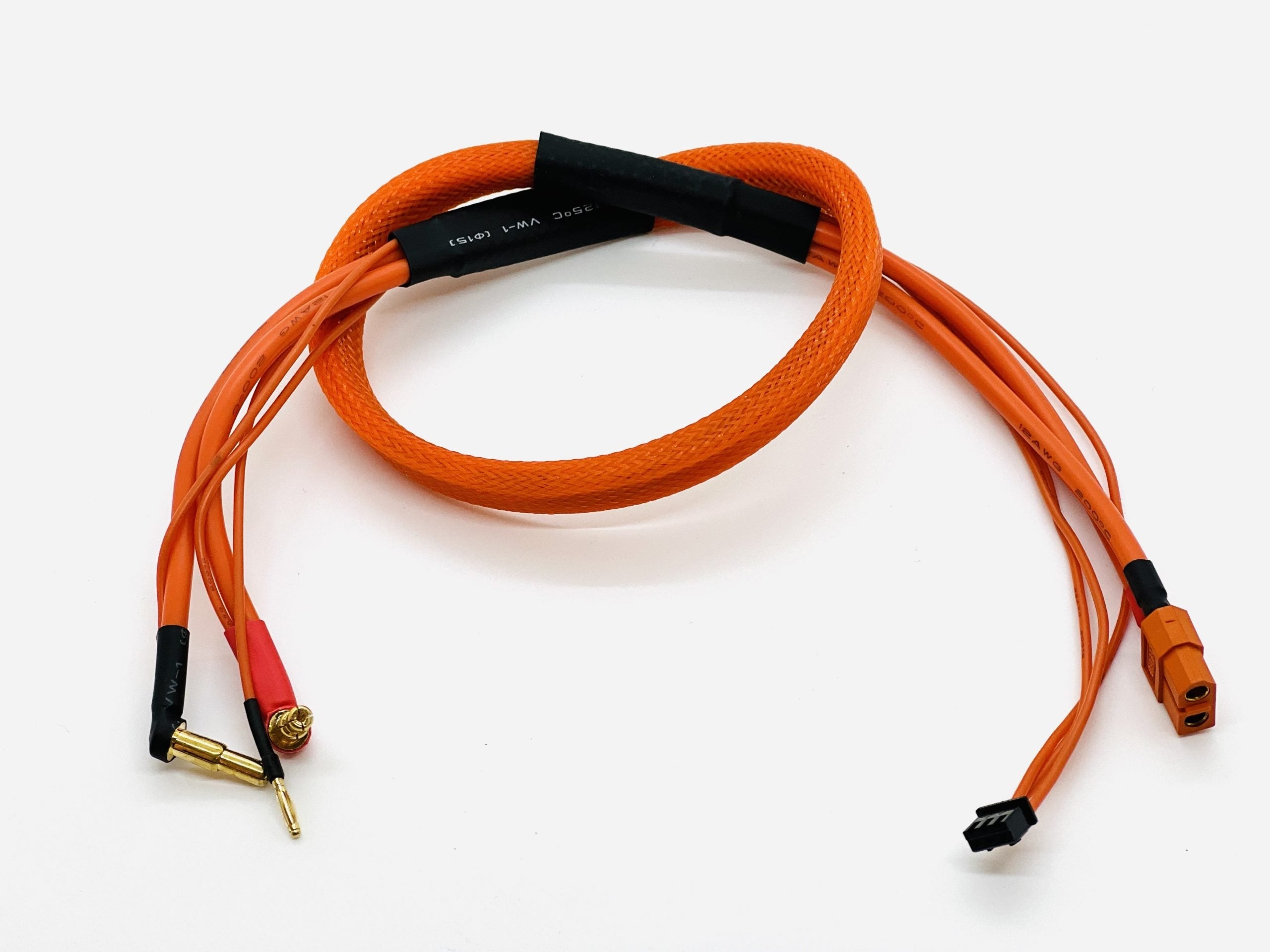 Optipower Race Pack Charge Lead - XT60 to Bullet - Orange