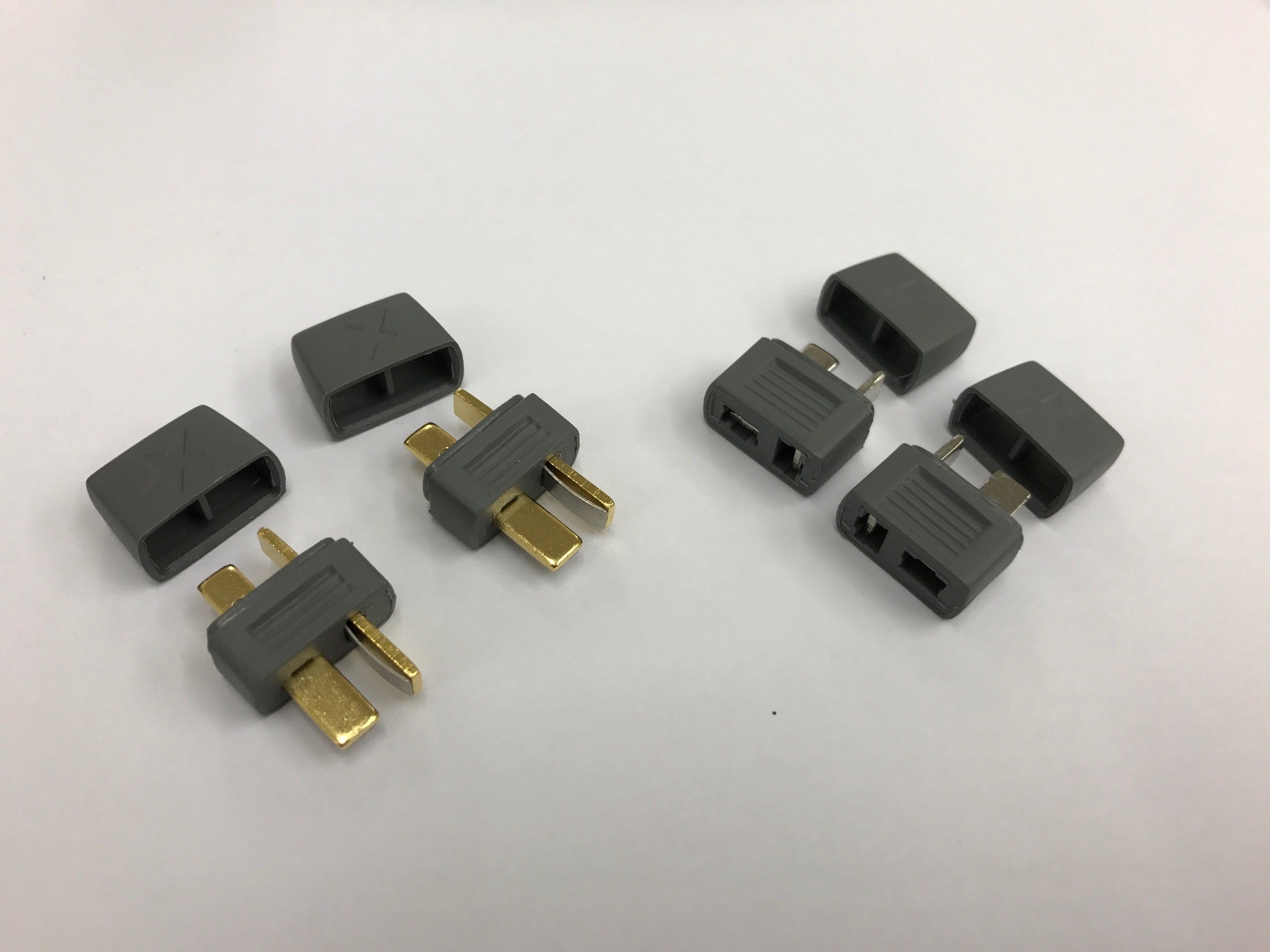 Deans With Wire Cover Connector Set - 2 Pairs