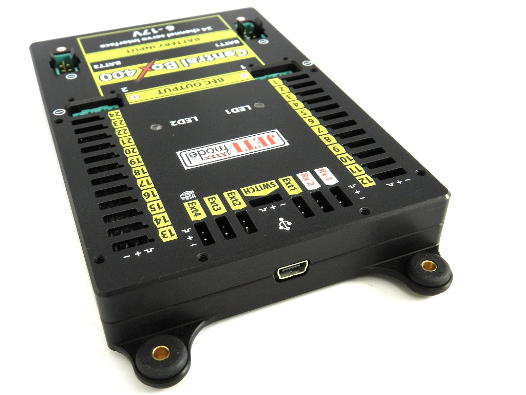 Jeti Central Box 400 + 2 x Rsat2 & RC Switch DUPLEX 2.4EX J-CB-400-RS-RCSW