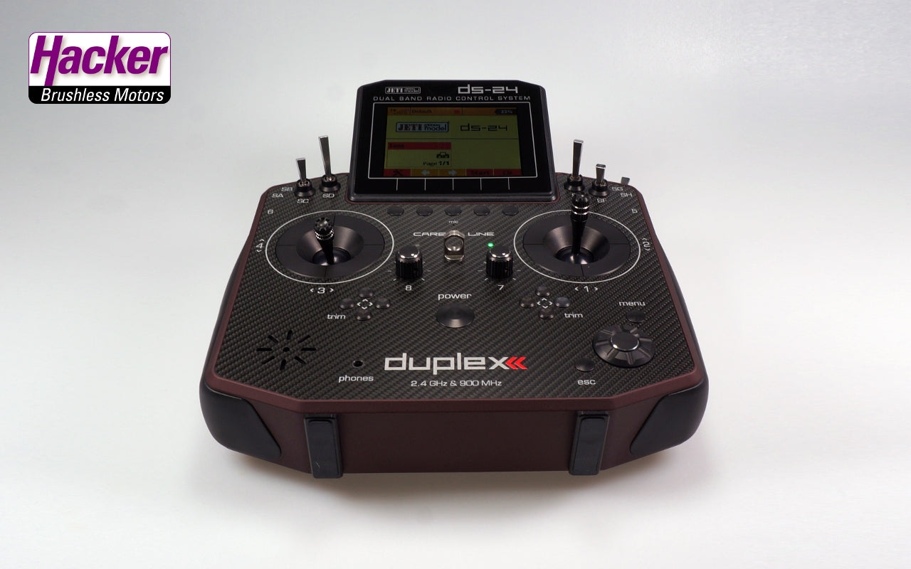 Jeti Duplex 2.4 EX DS24 Carbon Line Dark Red Multi Mode Transmitter with REX10 Receiver 80001622_