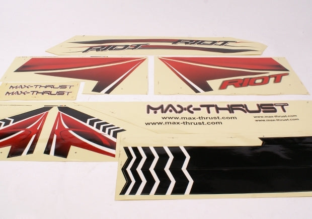 MAX THRUST RIOT DECAL SHEET RED