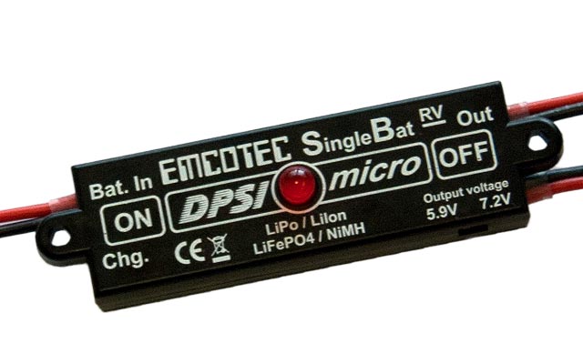 Emcotec Magnetic Switch DPSI Micro SingleBat 5.9V/7.2V F3A Edition A11064