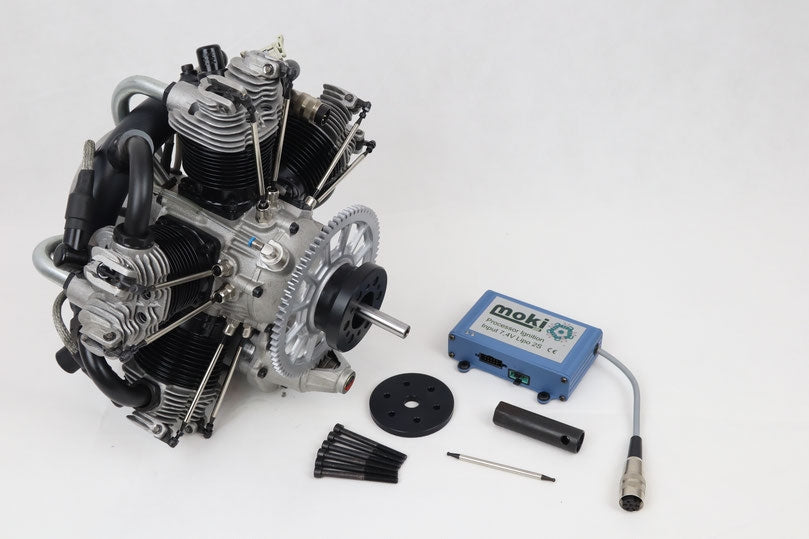 Moki S 250 Radial 5 Cylinder Engine With Electric Starter MOKIS250S
