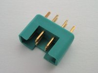 MPX Connector 60 amp High Current Green - Male  