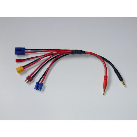 5x Multi Charge Lead made with 12 & 14 AWG Silicone Wire from Electriflyer