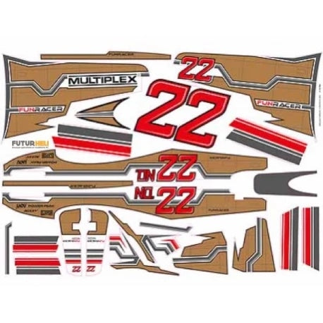 Multiplex Decal Funracer Bronze 1-01782