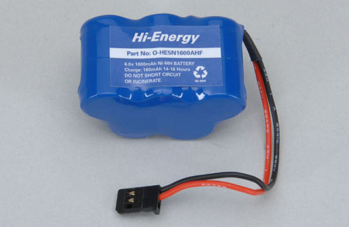 Hi-Energy 6.0v 1600mAh A Ni-MH RX Pack Hump