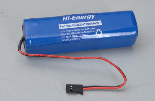 Hi-Energy 9.6V 1200mAh Ni-MH Tx Pk Square